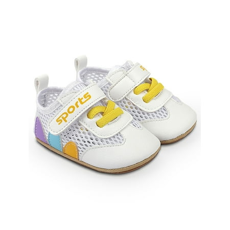 Gomelly Girls Boys Flats Mesh Crib Shoes First Walkers Sneakers Comfort Casual Shoe Infant Toddler Kids Yellow 6-12 months
Gomelly Girls Boys Flats Mesh Crib Shoes First Walkers Sneakers Comfort Casual Shoe Infant Toddler Kids Yellow 6-12 months