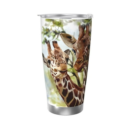 Giraffes 20 Oz Water Bottle Insulated Tumblers Stainless Steel Cups Double Wall Tumbler with Lid
Giraffes 20 Oz Water Bottle Insulated Tumblers Stainless Steel Cups Double Wall Tumbler with Lid