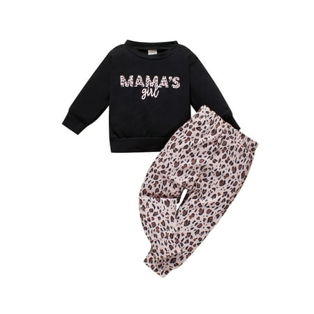 Canrulo Newborn Baby Girls Clothes Set Letter Sweatshirt Tops Leopard Pants Autumn Spring Outfit Black 3-6 Months
Canrulo Newborn Baby Girls Clothes Set Letter Sweatshirt Tops Leopard Pants Autumn Spring Outfit Black 3-6 Months