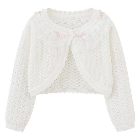 HAOTAGS Little Girls Crew Neck Long Sleeve Cotton Cardigan with Cute Bowknot Toddler Cover Up Tops Pink Size 9-10 Years
HAOTAGS Little Girls Crew Neck Long Sleeve Cotton Cardigan with Cute Bowknot Toddler Cover Up Tops Pink Size 9-10 Years
