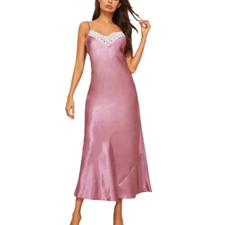 Sunsent Satin Long Nightgowns for Women Silk Lace Chemise Sleepshirt Chemise Sleeveless Full Slip Nightdress Strap Sleepwear
Sunsent Satin Long Nightgowns for Women Silk Lace Chemise Sleepshirt Chemise Sleeveless Full Slip Nightdress Strap Sleepwear