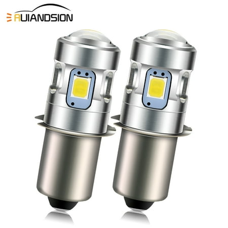 Ruiandsion Upgrade LED Flashlight Bulb P13.5s 2835 6V Non-polarity Replace Bulb Torch Spare Lamp Bicycle Lamp White(2pcs/pack)
Ruiandsion Upgrade LED Flashlight Bulb P13.5s 2835 6V Non-polarity Replace Bulb Torch Spare Lamp Bicycle Lamp White(2pcs/pack)
