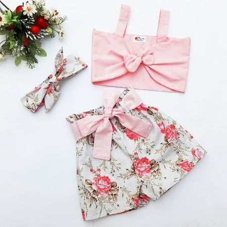 Toddler Kids Baby Girl Summer Floral Clothes Bowknot Crop Tops Short Pants Outfits Set
Toddler Kids Baby Girl Summer Floral Clothes Bowknot Crop Tops Short Pants Outfits Set