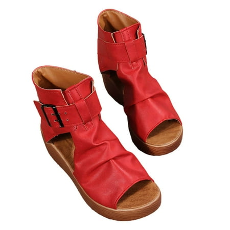 Sandals Women Fashion High-Top Wedge Sandals Thick-Soled Fish Mouth Roman Sandals Women S Height increasing Shoes
Sandals Women Fashion High-Top Wedge Sandals Thick-Soled Fish Mouth Roman Sandals Women S Height increasing Shoes