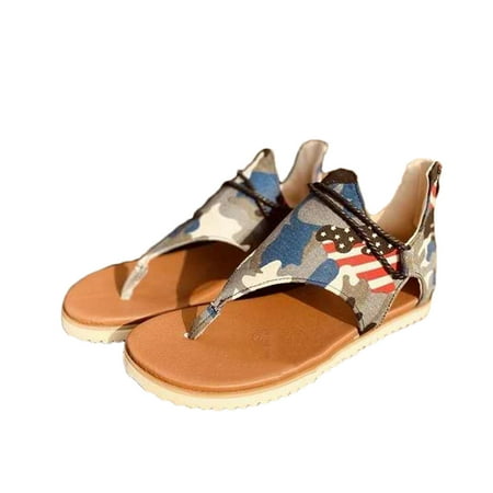 Hvyes Sandals for Women Casual Summer Camo Roman Flat Sandals Clip-Toe Posh Gladiator Flip Flops
Hvyes Sandals for Women Casual Summer Camo Roman Flat Sandals Clip-Toe Posh Gladiator Flip Flops
