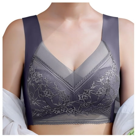 Seamless Lace Mesh Bralettes Back Smoothing Bra Comfortable Wirefree Plus Size Everyday Bras for Women
Seamless Lace Mesh Bralettes Back Smoothing Bra Comfortable Wirefree Plus Size Everyday Bras for Women