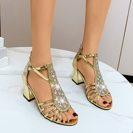 Homadles Women s Nature Sandals- Open Toe Rhinestone Dressy New Wide Width Clearance Wedges Sandals Gold Size 9
Homadles Women s Nature Sandals- Open Toe Rhinestone Dressy New Wide Width Clearance Wedges Sandals Gold Size 9
