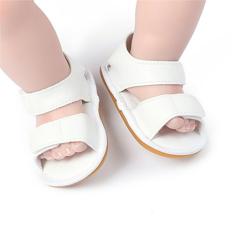 Boys Girls Open Toe Solid Shoes First Walkers Shoes Summer Toddler Flat Sandals White 13
Boys Girls Open Toe Solid Shoes First Walkers Shoes Summer Toddler Flat Sandals White 13