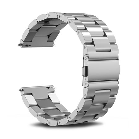 Infiland Stainless Steel Metal Replacement Strap Wrist Band for Samsung Gear S3 Frontier / Gear S3 Classic, Silver