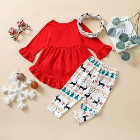 nsendm Girl Active Wear Toddler Girls Christmas Long Sleeve Ruffles T Shirt Tops Cartoon Deer Prints Just Born Wear A Blanket Childrenscostume B 12-18 Months
nsendm Girl Active Wear Toddler Girls Christmas Long Sleeve Ruffles T Shirt Tops Cartoon Deer Prints Just Born Wear A Blanket Childrenscostume B 12-18 Months