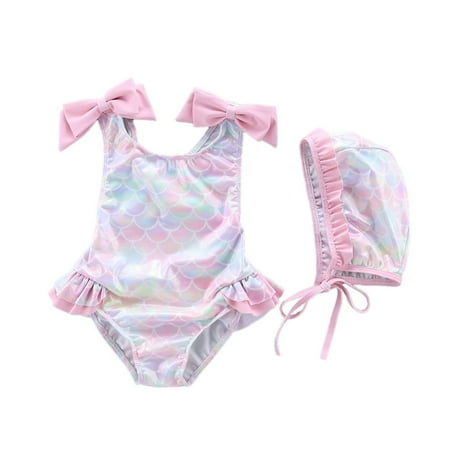 Uccdo Toddler Girls One-Piece Swimsuit Beach Bathing Suit Baby Girl Ruffles Swimwear with Swim Cap 2-9T
Uccdo Toddler Girls One-Piece Swimsuit Beach Bathing Suit Baby Girl Ruffles Swimwear with Swim Cap 2-9T