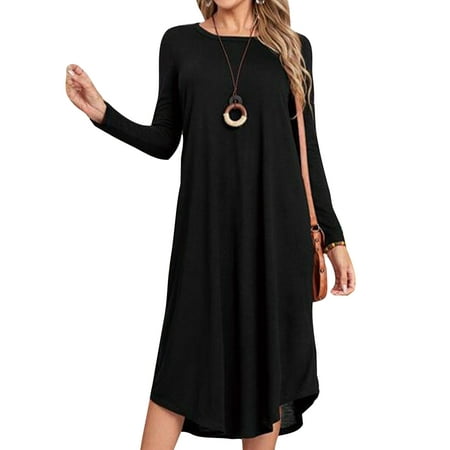 Avamo Swing Nightshirt for Women Casual Loose Sleepwear Pajamas Nightgown Pockets Dress Black 3XL
Avamo Swing Nightshirt for Women Casual Loose Sleepwear Pajamas Nightgown Pockets Dress Black 3XL