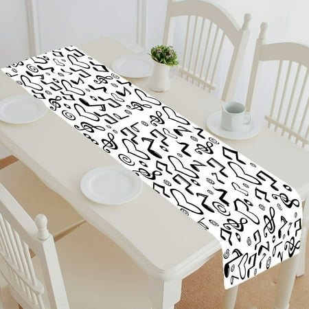 ABPHQTO Pattern Of Musical Notes Table Runner Placemat Tablecloth For Home Decor 14x72 Inch
ABPHQTO Pattern Of Musical Notes Table Runner Placemat Tablecloth For Home Decor 14x72 Inch