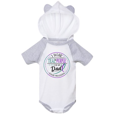 Inktastic Suicide Prevention- I Wear Teal and Purple for My Dad Gift Baby Boy or Baby Girl Bodysuit
Inktastic Suicide Prevention- I Wear Teal and Purple for My Dad Gift Baby Boy or Baby Girl Bodysuit