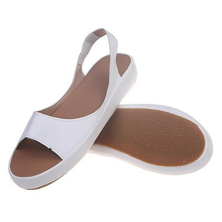 Cathalem New Foreign Trade Large Casual Solid Color Non Slip Comfortable Sandals Casual Sandals for Women Low Heel White 6.5
Cathalem New Foreign Trade Large Casual Solid Color Non Slip Comfortable Sandals Casual Sandals for Women Low Heel White 6.5