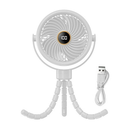 Portable Baby Stroller Fan Mini Octopus Clip Fan with LED Display 720-degree Rotate Flexible Tripod Small Personal Cooling Desktop Fan
Portable Baby Stroller Fan Mini Octopus Clip Fan with LED Display 720-degree Rotate Flexible Tripod Small Personal Cooling Desktop Fan