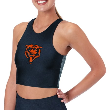Women s Certo Navy Chicago Bears High Neck Midi Bra