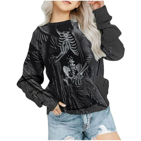 Dihao All Hallows Day Toddler Kids Tops Fall Winter Causal Graphic Blouse Girls Crewneck Oversized Sweatshirt Kids Fashion Long Sleeve Pullover Tops 1-12 Years
Dihao All Hallows Day Toddler Kids Tops Fall Winter Causal Graphic Blouse Girls Crewneck Oversized Sweatshirt Kids Fashion Long Sleeve Pullover Tops 1-12 Years