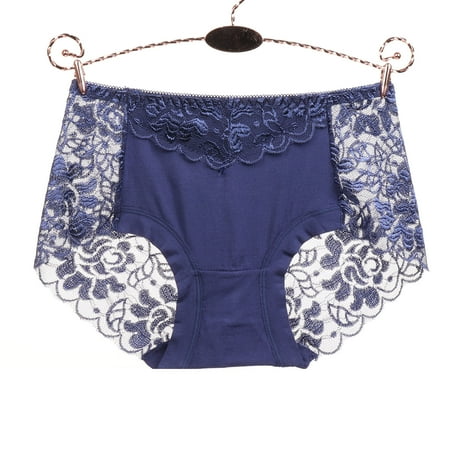 Dtydtpe underwear women Fashion Women Lace Transparent Seductive Low-Rise Panties Dark Blue
Dtydtpe underwear women Fashion Women Lace Transparent Seductive Low-Rise Panties Dark Blue