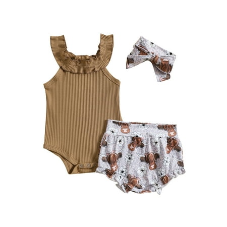 3pcs Newborn Baby Girls Shorts Set Ribbed Sleeveless Romper Tops + Print Shorts + Headband Summer Outfits
3pcs Newborn Baby Girls Shorts Set Ribbed Sleeveless Romper Tops + Print Shorts + Headband Summer Outfits
