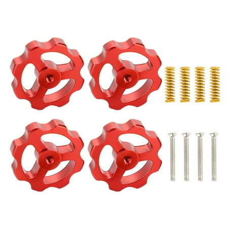 3D Printer Aluminum Hot Bed Screws Nuts Leveling Springs Assembly Hand Tightening leveling M4 Screw Red Nut 4 Packs
3D Printer Aluminum Hot Bed Screws Nuts Leveling Springs Assembly Hand Tightening leveling M4 Screw Red Nut 4 Packs