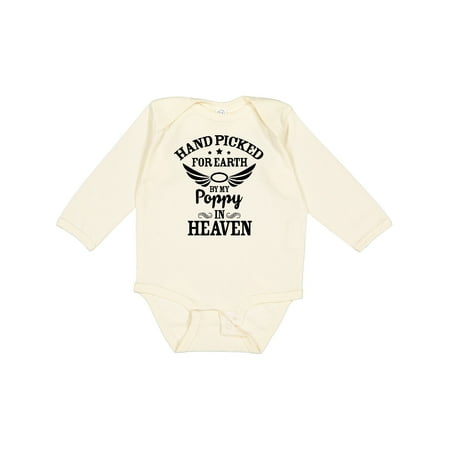 Inktastic Handpicked for Earth by My Poppy in Heaven with Angel Wings` Gift Baby Boy or Baby Girl Long Sleeve Bodysuit
Inktastic Handpicked for Earth by My Poppy in Heaven with Angel Wings` Gift Baby Boy or Baby Girl Long Sleeve Bodysuit