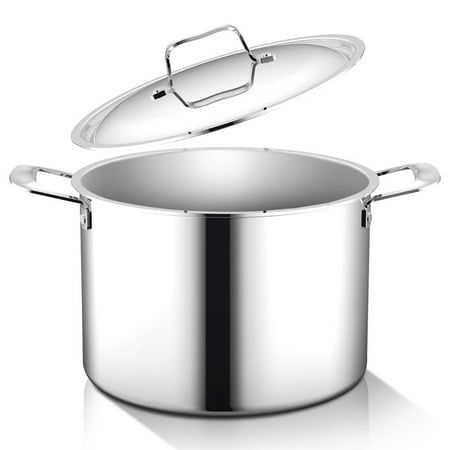 NutriChef 8-quart Stockpot Stainless-Steel Stain-Resistant Pot Kitchen Cookware W/ Satin Interior
NutriChef 8-quart Stockpot Stainless-Steel Stain-Resistant Pot Kitchen Cookware W/ Satin Interior