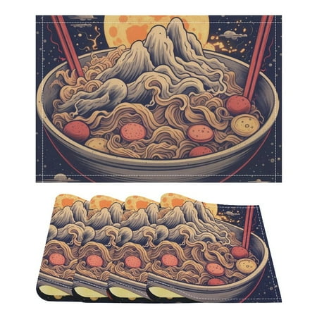 JINMUZAO Food Print Placemats Set of 4 Heat-Resistant Placemats for Kitchen Table Home Decor Washable Durable Polyester Table Mats Woven Placemats -17.7 x12.1 -Kitchen Linens
JINMUZAO Food Print Placemats Set of 4 Heat-Resistant Placemats for Kitchen Table Home Decor Washable Durable Polyester Table Mats Woven Placemats -17.7 x12.1 -Kitchen Linens