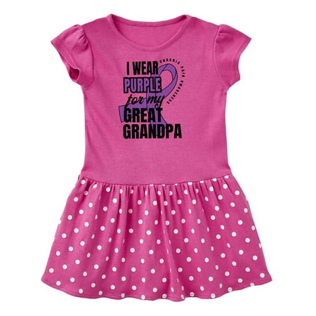 Inktastic Chronic Pain I Wear Purple For My Great Grandpa Gift Toddler Girl Dress
Inktastic Chronic Pain I Wear Purple For My Great Grandpa Gift Toddler Girl Dress