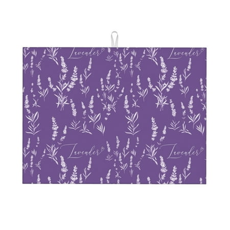 Dish Drying Mat Lavender Flowers Purple White Highly Absorbent Microfiber Drying Mat Kitchen Counter or Sink Drawer Liner 16x18 Kitchen Drying Mat Coffee Mat Kitchen Essentials
Dish Drying Mat Lavender Flowers Purple White Highly Absorbent Microfiber Drying Mat Kitchen Counter or Sink Drawer Liner 16x18 Kitchen Drying Mat Coffee Mat Kitchen Essentials