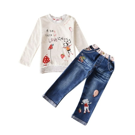 Farrubbyine8 Toddler Kids Baby Girl Top Sweater Sweatshirt Jeans Trousers Pants Set Outfit
Farrubbyine8 Toddler Kids Baby Girl Top Sweater Sweatshirt Jeans Trousers Pants Set Outfit