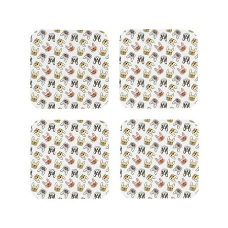 Leather Coasters with Heat-resistant for Drinks Cute French Bulldog Colorful Cup Coasters Cup Pad Mat for Tabletop Protection Coffee Table Office Desk and Housewarming Gift
Leather Coasters with Heat-resistant for Drinks Cute French Bulldog Colorful Cup Coasters Cup Pad Mat for Tabletop Protection Coffee Table Office Desk and Housewarming Gift