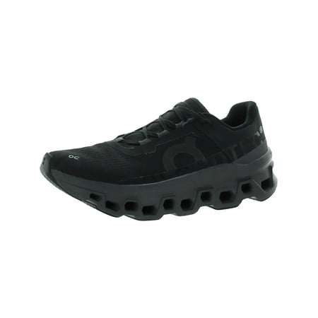 On Running Womens Cloudmonster Faux Leather Athletic Running Shoes