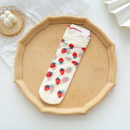JNGSA Women s Cotton Socks Breathable Socks Transparent Ruffle Print Socks Summer Thin Breathable Socks Red
JNGSA Women s Cotton Socks Breathable Socks Transparent Ruffle Print Socks Summer Thin Breathable Socks Red