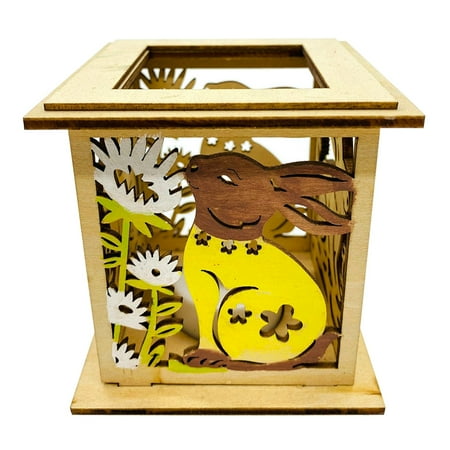 FAIOIN Wooden Easter Rabbit Bunny Box Decoration LED Lamp Night Light Wedding Ornament
FAIOIN Wooden Easter Rabbit Bunny Box Decoration LED Lamp Night Light Wedding Ornament