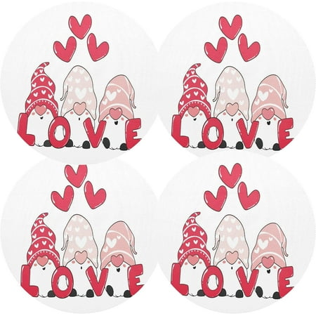 Coolnut Cute Valentine s Day Gnome Elf Placemats 4Pcs Holidays PVC Weave Place Mats Table Mats Non-Slip Easy to Clean for Home Kitchen BBQ Party Table Decor 15.4×15.4in
Coolnut Cute Valentine s Day Gnome Elf Placemats 4Pcs Holidays PVC Weave Place Mats Table Mats Non-Slip Easy to Clean for Home Kitchen BBQ Party Table Decor 15.4×15.4in