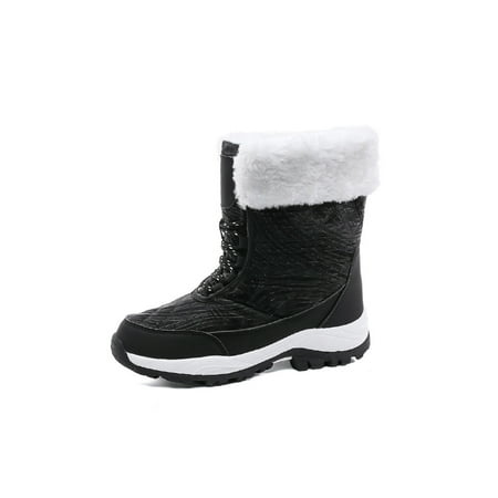 Difumos Women Snow Boots Mid Calf Warm Shoes Faux Fur Winter Boot Walking Non-Slip Casual Plush Lined Black 7.5
Difumos Women Snow Boots Mid Calf Warm Shoes Faux Fur Winter Boot Walking Non-Slip Casual Plush Lined Black 7.5