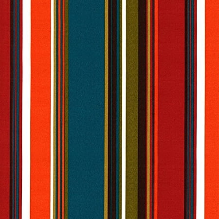 Blazing Needles Patterned Outdoor Spun Polyester Chair Cushions Set, Set of 2, 20" x 19", Westport Teal