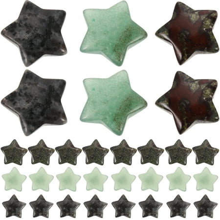 NUOLUX 30Pcs Star Shaped Crystal Stones Mini Crystal Stones DIY Jewelry Decoration