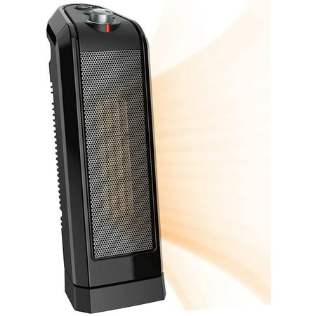 Oscillating Ceramic Space Heater for Home with Overheat Protection Thermostat and 3 Speeds 15.7 Inches Black 1500W
Oscillating Ceramic Space Heater for Home with Overheat Protection Thermostat and 3 Speeds 15.7 Inches Black 1500W