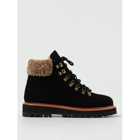 Coccinelle Flat Ankle Boots Woman Black Woman