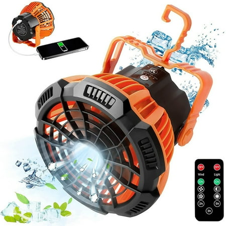 Portable Fan 5200mAh USB Rechargeable Fan Camping Fan with Outdoor LED Light Orange
Portable Fan 5200mAh USB Rechargeable Fan Camping Fan with Outdoor LED Light Orange