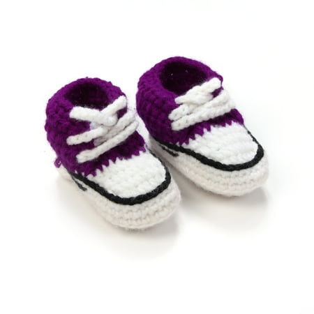 Toyella Hand-woven Baby Soft-soled Toddler Shoes Purple 11