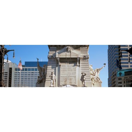 Monument in a city Soldiers and Sailors Monument Indianapolis Indiana USA Canvas Art - Panoramic Images (27 x 9)