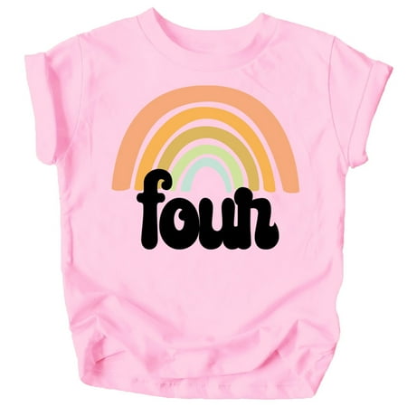 Four Retro Rainbow Birthday Shirts for Toddler Girls 4th Birthday Outfits Pink Shirt
Four Retro Rainbow Birthday Shirts for Toddler Girls 4th Birthday Outfits Pink Shirt