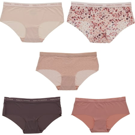 Marilyn Monroe Women s Seamless Sports Band Hipster Panties 5 Pack - Pink & Mauve Animal Print - X-Large
Marilyn Monroe Women s Seamless Sports Band Hipster Panties 5 Pack - Pink & Mauve Animal Print - X-Large