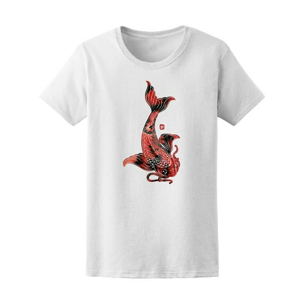 Beautiful Grunge Koi Fish Tee Women's -Image by Shutterstock