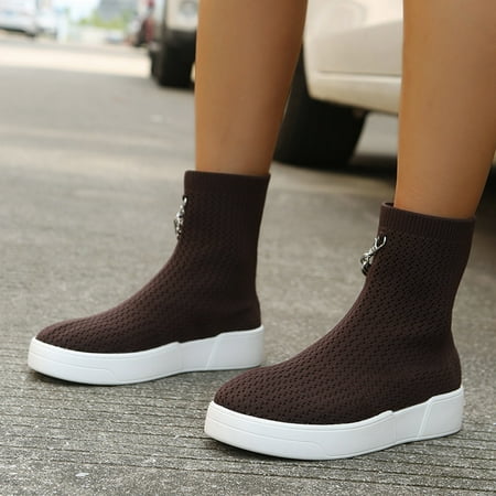NEGJ Ladies Fashion Solid Color Breathable Mesh Chain Decorative Flat Casual Short Boots
NEGJ Ladies Fashion Solid Color Breathable Mesh Chain Decorative Flat Casual Short Boots