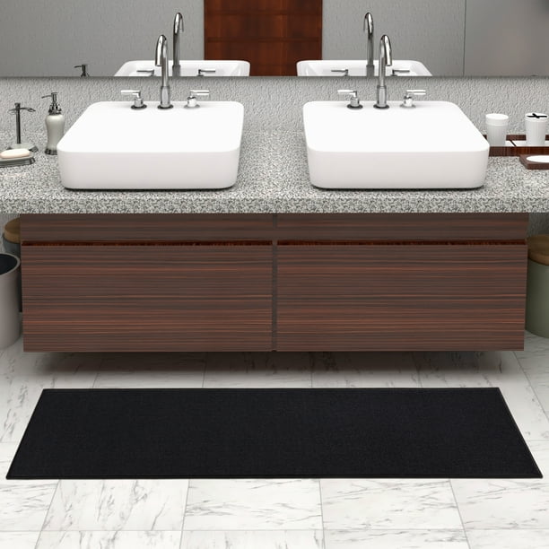 Ottomanson Ottohome Collection Solid Hallway Wedding Aisle & Kitchen Non Slip Rubber Backing Area or Runner Rugs