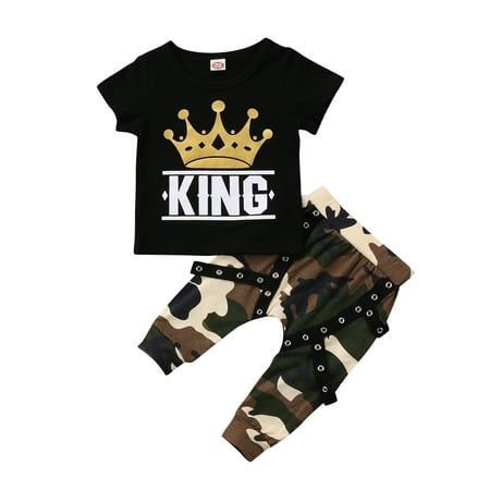 Musuos Baby Boys Short Sleeve T-Shirt Tops Camouflage Long Pants Outfits Set 0-6 Years
Musuos Baby Boys Short Sleeve T-Shirt Tops Camouflage Long Pants Outfits Set 0-6 Years